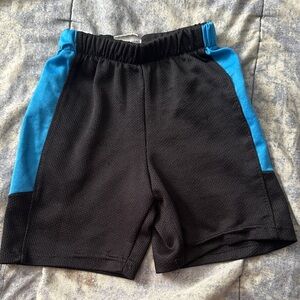 Kids Black and Blue Athletic Shorts